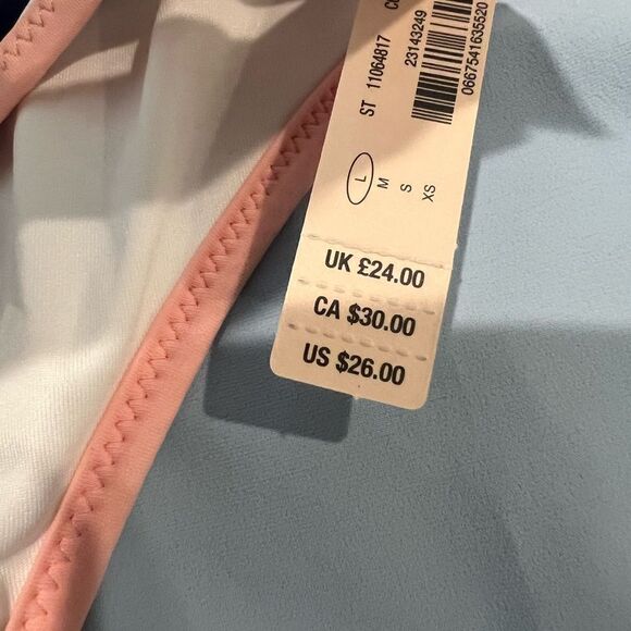 Victoria's Secret Navy and White Bikini Bottom - Picture 5 of 9